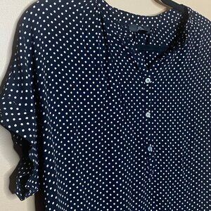 Fabulous J. Crew Polka Dot Short Sleeve Blouse